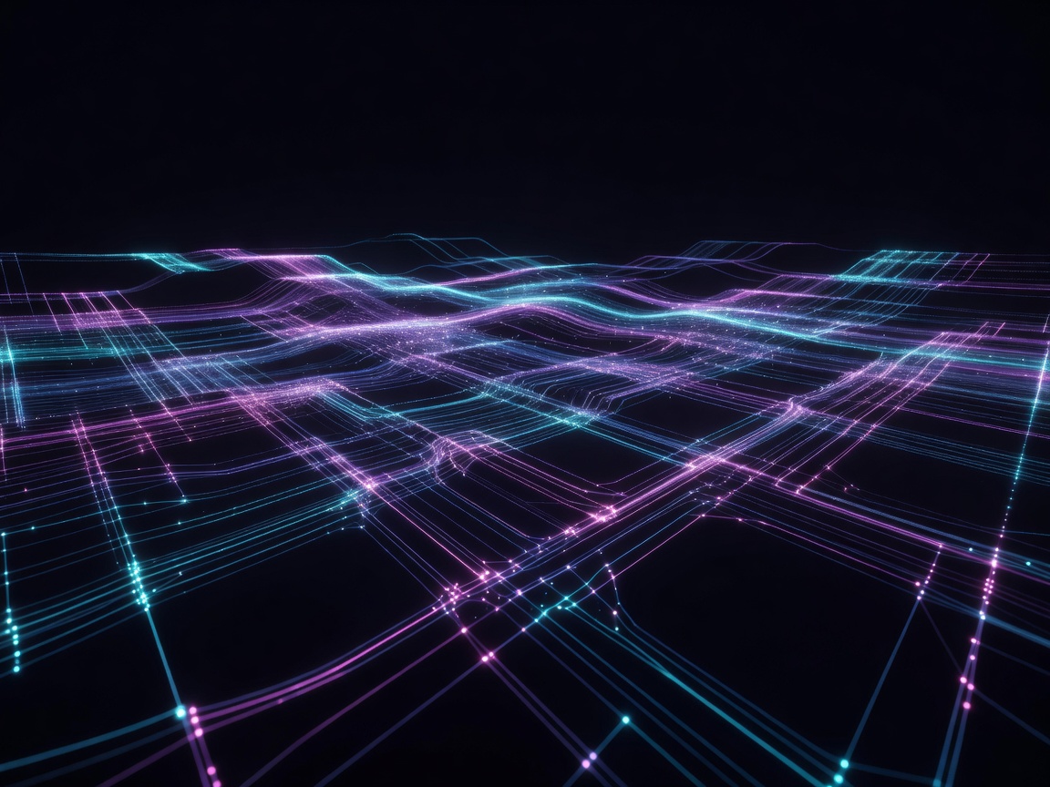 3D spatial interface representation for AI Ethics Specialist role with golden data nodes